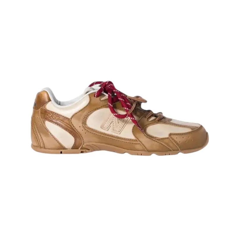 IMG_7233.webp NEW BALANCE 530 X MIU MIU DECO’ CALF LEATHER CINNAMON TRAVERTINE - Image 1