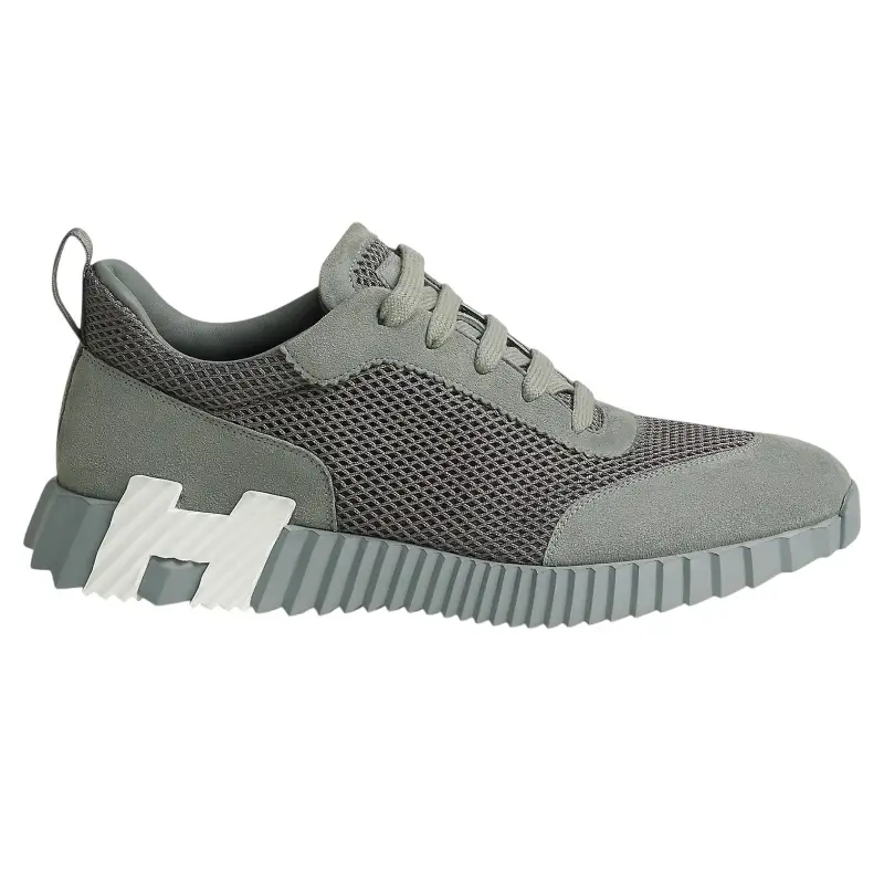 IMG_7384.webp Hermes Paris Bouncing Sneaker Grey - Image 1