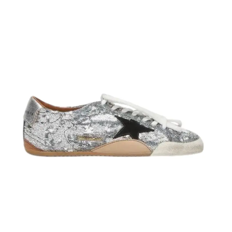 IMG_7566.webp Golden Goose True-star Sneakers | Silver - Image 1