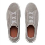 Zegna Suede Triple Stitch Grey Men’s - Image 3