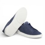 Zegna Suede Triple Stitch Navy Men’s - Image 5