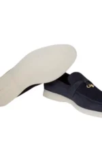 Loro Piana Summer Charms Walk Loafer Suede Ocean Heart - Image 6