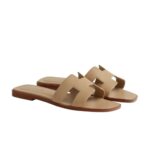 Hermes Oran sandal Beige Lin - Image 2
