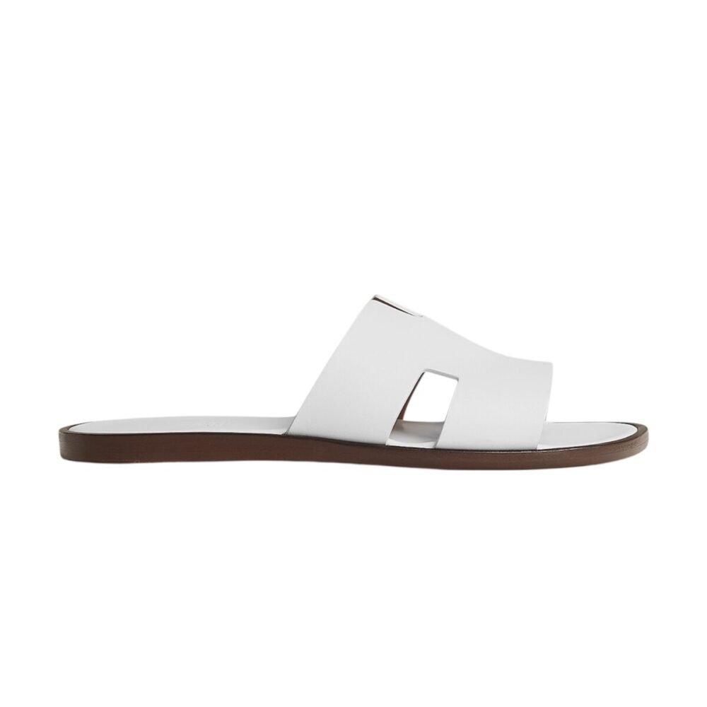 Photoroom_20250724_173201.jpg Hermes Izmir sandal Blanc - Image 1