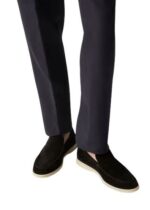 Loro Piana Summer Walk Loafer Suede Black - Image 6