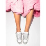 Golden Goose Baskets Stardan Cuir – Blanc Glitter - Image 4