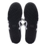 Onitsuka Tiger Mexico 66 Ballerina shoes feature a black leather upper with white side stripes and dual velcro strap closures - Image 4