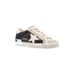 Golden Goose Super-Star sneakers feature black glitter uppers with a contrasting silver heel tab - Image 3