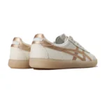 Onitsuka Tiger Tokuten sneakers in the white and rose gold colorway, featuring a distinct translucent rubber sole - Image 4