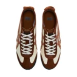 Onitsuka Tiger Mexico 66 sneakers feature a "Cacao Brown" suede upper with cream panels - Image 3