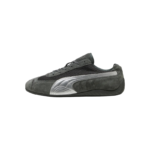 Puma Speedcat Premium in Shadow Gray and Matte Silver, featuring a sleek, suede, and mesh construction - Image 2