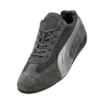 Puma Speedcat Premium in Shadow Gray and Matte Silver, featuring a sleek, suede, and mesh construction - Image 5