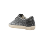 Golden Goose Super Star sneakers feature a silver glitter upper and signature leather star. - Image 3
