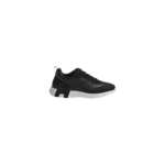 Hermès Bouncing sneakers in black with a distinctive white and black contrasting rubber sole