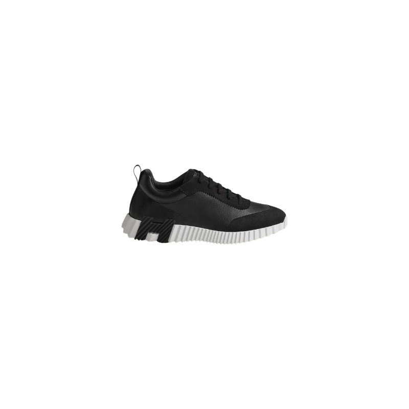 WhatsApp Image 2026-07-04 at 7.54.16 PM Hermès Bouncing sneakers in black with a distinctive white and black contrasting rubber sole - Image 1