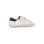 Golden Goose Old School Sneakers in white leather with a blue - Image 6