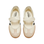 Adidas Samba Mary-Jane sneakers feature a beige leather upper, black leather stripes - Image 2