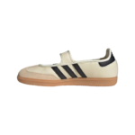 Adidas Samba Mary-Jane sneakers feature a beige leather upper, black leather stripes - Image 3